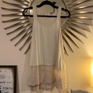 Umgee Tank Top- Cream